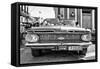 Cuba Fuerte Collection B&W - Taxi Chevrolet-Philippe Hugonnard-Framed Stretched Canvas