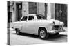 Cuba Fuerte Collection B&W - Taxi Classic Car-Philippe Hugonnard-Stretched Canvas