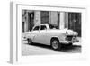 Cuba Fuerte Collection B&W - Taxi Classic Car-Philippe Hugonnard-Framed Photographic Print