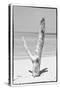 Cuba Fuerte Collection B&W - Tree on the Beach-Philippe Hugonnard-Stretched Canvas