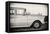 Cuba Fuerte Collection B&W - Trinidad Classic Car III-Philippe Hugonnard-Framed Stretched Canvas