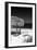 Cuba Fuerte Collection B&W - Tropical Beach Umbrella II-Philippe Hugonnard-Framed Photographic Print