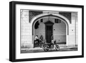 Cuba Fuerte Collection B&W - Urban Scene in Havana-Philippe Hugonnard-Framed Photographic Print