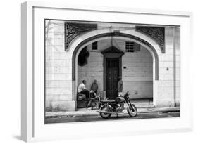 Cuba Fuerte Collection B&W - Urban Scene in Havana-Philippe Hugonnard-Framed Photographic Print