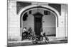 Cuba Fuerte Collection B&W - Urban Scene in Havana-Philippe Hugonnard-Mounted Photographic Print