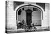 Cuba Fuerte Collection B&W - Urban Scene in Havana-Philippe Hugonnard-Stretched Canvas