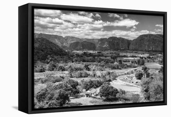 Cuba Fuerte Collection B&W - Vinales Valley III-Philippe Hugonnard-Framed Stretched Canvas