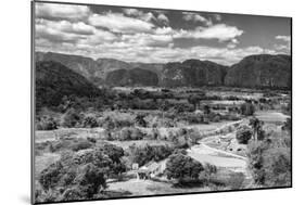 Cuba Fuerte Collection B&W - Vinales Valley III-Philippe Hugonnard-Mounted Photographic Print