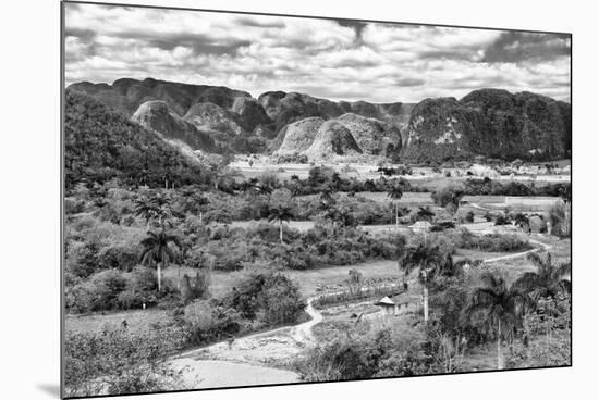 Cuba Fuerte Collection B&W - Vinales Valley-Philippe Hugonnard-Mounted Photographic Print