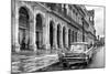 Cuba Fuerte Collection B&W - Vintage Car in Havana VII-Philippe Hugonnard-Mounted Photographic Print