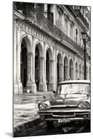 Cuba Fuerte Collection B&W - Vintage Car in Havana VIII-Philippe Hugonnard-Mounted Photographic Print