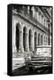 Cuba Fuerte Collection B&W - Vintage Car in Havana VIII-Philippe Hugonnard-Framed Stretched Canvas