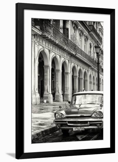 Cuba Fuerte Collection B&W - Vintage Car in Havana VIII-Philippe Hugonnard-Framed Photographic Print