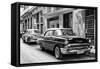 Cuba Fuerte Collection B&W - Vintage Chevrolet Classic Car-Philippe Hugonnard-Framed Stretched Canvas