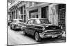 Cuba Fuerte Collection B&W - Vintage Chevrolet Classic Car-Philippe Hugonnard-Mounted Photographic Print