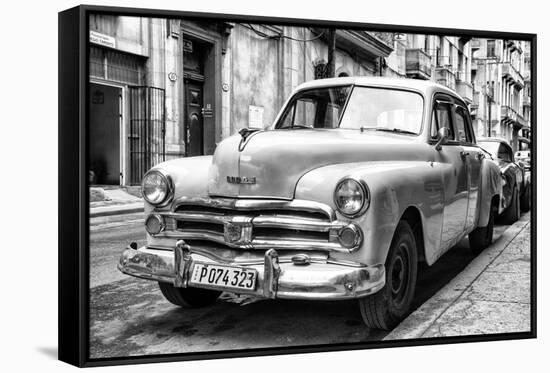 Cuba Fuerte Collection B&W - Vintage Cuban Dodge II-Philippe Hugonnard-Framed Stretched Canvas