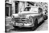 Cuba Fuerte Collection B&W - Vintage Cuban Dodge II-Philippe Hugonnard-Stretched Canvas