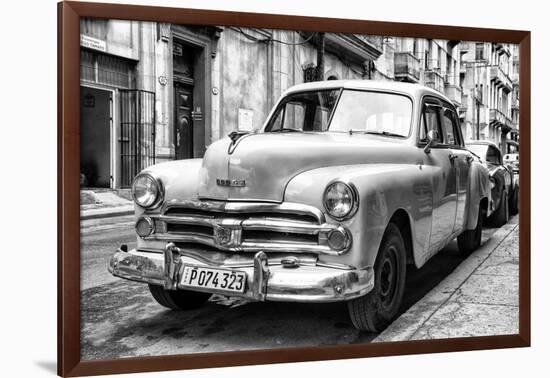 Cuba Fuerte Collection B&W - Vintage Cuban Dodge II-Philippe Hugonnard-Framed Photographic Print