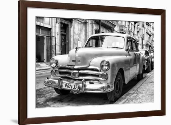 Cuba Fuerte Collection B&W - Vintage Cuban Dodge II-Philippe Hugonnard-Framed Photographic Print