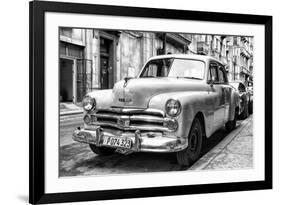 Cuba Fuerte Collection B&W - Vintage Cuban Dodge II-Philippe Hugonnard-Framed Photographic Print