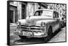 Cuba Fuerte Collection B&W - Vintage Cuban Dodge II-Philippe Hugonnard-Framed Stretched Canvas