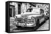 Cuba Fuerte Collection B&W - Vintage Cuban Dodge II-Philippe Hugonnard-Framed Stretched Canvas