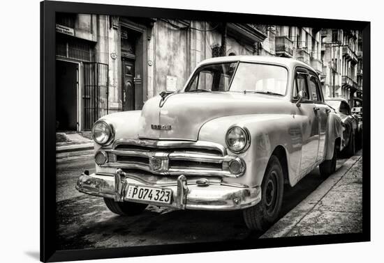 Cuba Fuerte Collection B&W - Vintage Cuban Dodge-Philippe Hugonnard-Framed Photographic Print