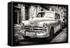 Cuba Fuerte Collection B&W - Vintage Cuban Dodge-Philippe Hugonnard-Framed Stretched Canvas