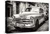 Cuba Fuerte Collection B&W - Vintage Cuban Dodge-Philippe Hugonnard-Stretched Canvas