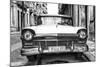 Cuba Fuerte Collection B&W - Vintage Cuban Ford II-Philippe Hugonnard-Mounted Photographic Print