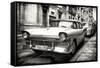 Cuba Fuerte Collection B&W - Vintage Cuban Ford III-Philippe Hugonnard-Framed Stretched Canvas