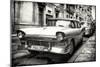 Cuba Fuerte Collection B&W - Vintage Cuban Ford III-Philippe Hugonnard-Mounted Photographic Print