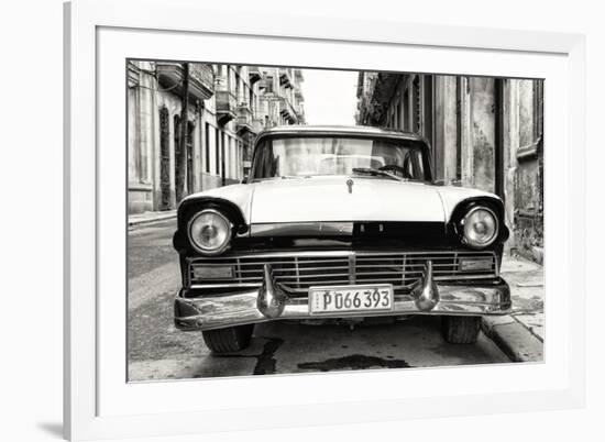 Cuba Fuerte Collection B&W - Vintage Cuban Ford-Philippe Hugonnard-Framed Photographic Print