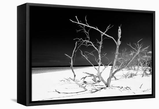 Cuba Fuerte Collection B&W - White Beach IV-Philippe Hugonnard-Framed Stretched Canvas