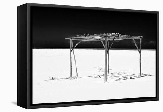 Cuba Fuerte Collection B&W - White Beach VI-Philippe Hugonnard-Framed Stretched Canvas