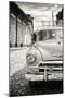 Cuba Fuerte Collection B&W - White Classic Car II-Philippe Hugonnard-Mounted Photographic Print