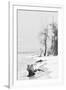 Cuba Fuerte Collection B&W - Wooden Beach II-Philippe Hugonnard-Framed Photographic Print