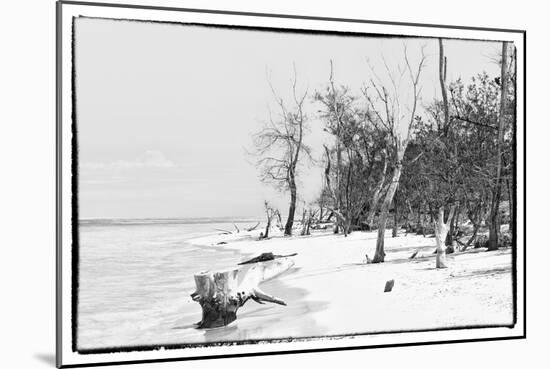 Cuba Fuerte Collection B&W - Wooden Beach-Philippe Hugonnard-Mounted Photographic Print