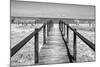 Cuba Fuerte Collection B&W - Wooden Pier on Tropical Beach IV-Philippe Hugonnard-Mounted Photographic Print