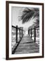 Cuba Fuerte Collection B&W - Wooden Pier on Tropical Beach IX-Philippe Hugonnard-Framed Photographic Print