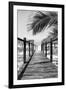 Cuba Fuerte Collection B&W - Wooden Pier on Tropical Beach IX-Philippe Hugonnard-Framed Photographic Print