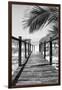 Cuba Fuerte Collection B&W - Wooden Pier on Tropical Beach IX-Philippe Hugonnard-Framed Photographic Print