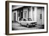 Cuba Fuerte Collection B&W - Xtreme Classic Car-Philippe Hugonnard-Framed Photographic Print