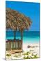 Cuba Fuerte Collection - Beach Hut II-Philippe Hugonnard-Mounted Photographic Print