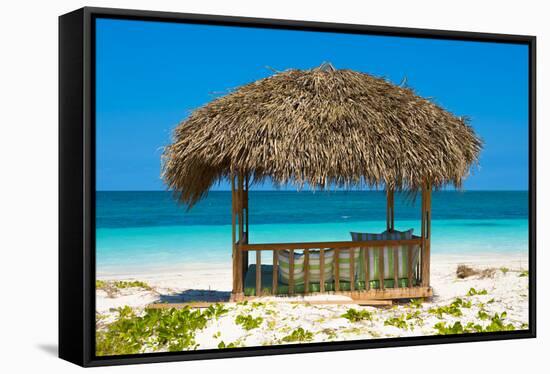 Cuba Fuerte Collection - Beach Hut-Philippe Hugonnard-Framed Stretched Canvas