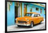 Cuba Fuerte Collection - Beautiful Classic American Orange Car-Philippe Hugonnard-Framed Photographic Print