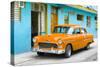 Cuba Fuerte Collection - Beautiful Classic American Orange Car-Philippe Hugonnard-Stretched Canvas