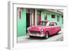 Cuba Fuerte Collection - Beautiful Classic American Pink Car-Philippe Hugonnard-Framed Photographic Print