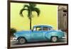 Cuba Fuerte Collection - Beautiful Retro Blue Car-Philippe Hugonnard-Framed Photographic Print