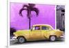 Cuba Fuerte Collection - Beautiful Retro Golden Car-Philippe Hugonnard-Framed Photographic Print